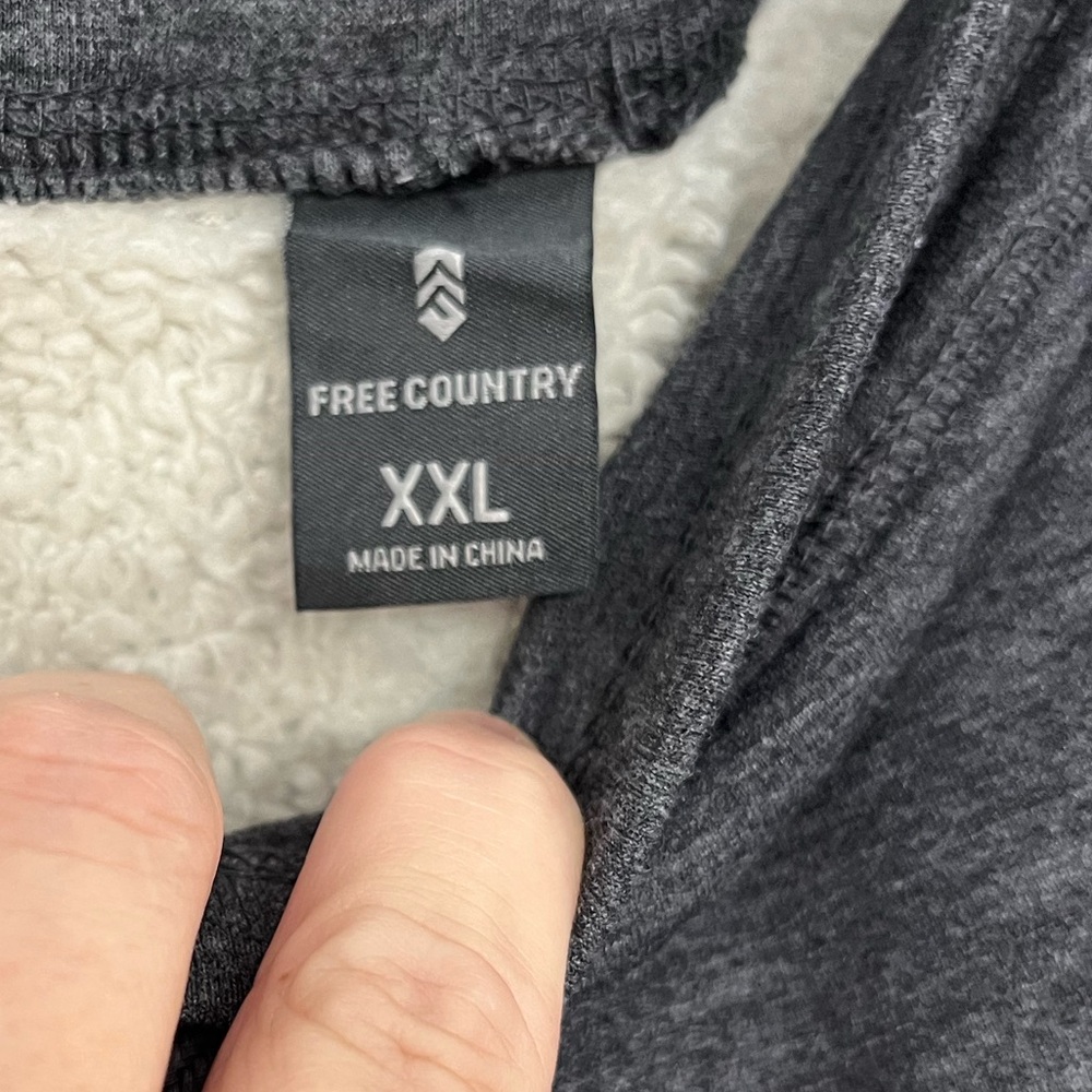 Free Country XXL men's fleece lined jogger pants , gray with pockets !